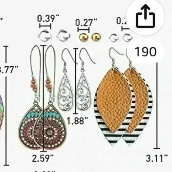 New Earring Set - Picture 3 of 3